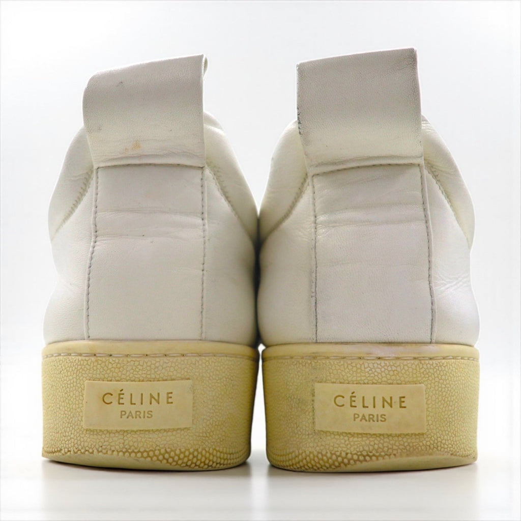 CELINE プルオン PULL ON レザー スリッポン スニーカー 27cm ホワイト 35 314533RPOC.01OP フィービー期 イタリア製