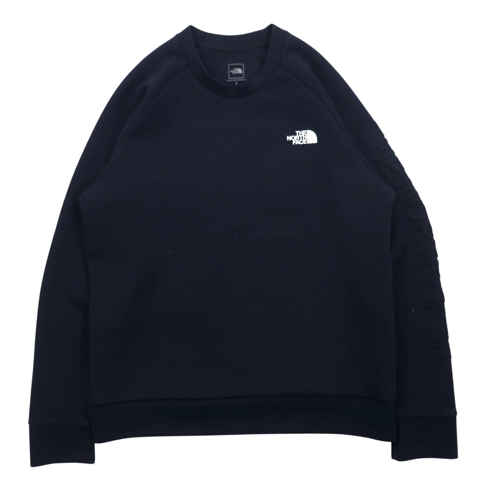 THE NORTH FACE Felpa girocollo Tech Air Sweat, taglia M, colore nero, poliestere, rayon, logo sulla manica NT12087