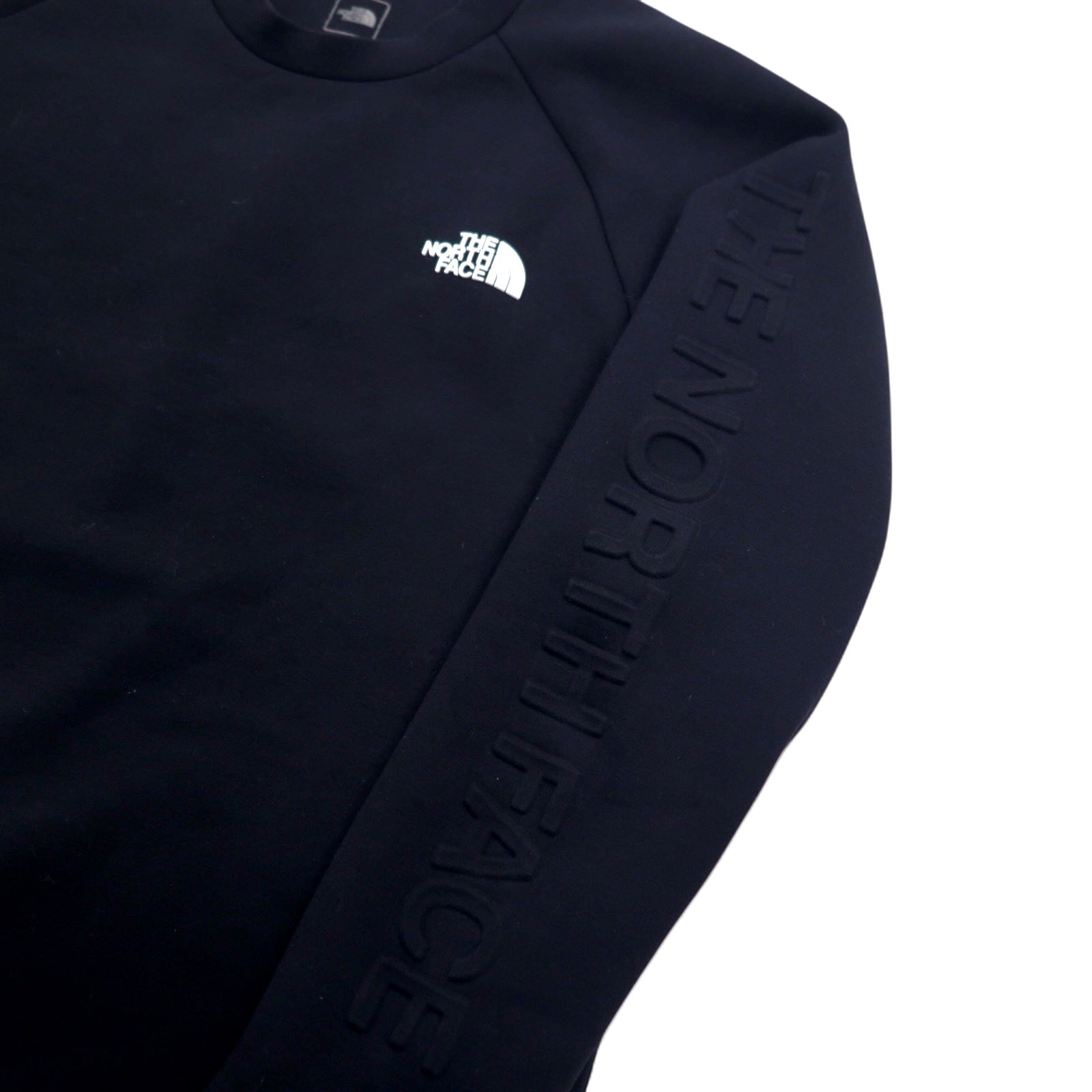 THE NORTH FACE Felpa girocollo Tech Air Sweat, taglia M, colore nero, poliestere, rayon, logo sulla manica NT12087