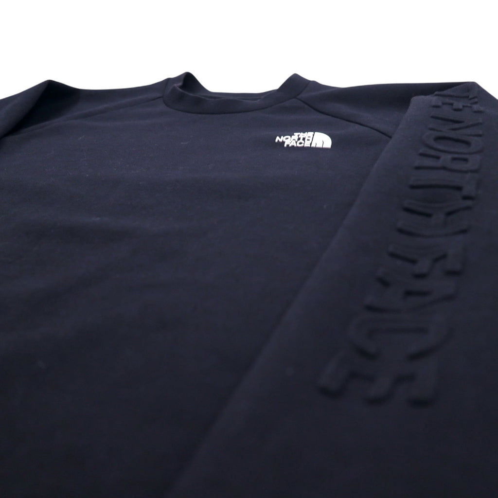 THE NORTH FACE Felpa girocollo Tech Air Sweat, taglia M, colore nero, poliestere, rayon, logo sulla manica NT12087
