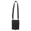 HUNTING WORLD Borsa a tracolla made in Italy Monogram crossbody marrone tela logo all-over