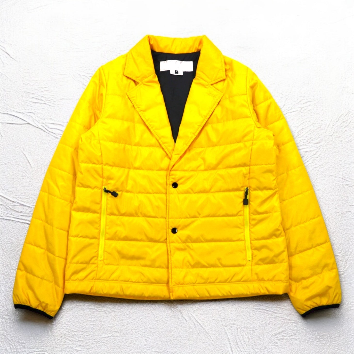 GANRYU Giacca sartoriale imbottita M Giallo Poliestere Coulisse