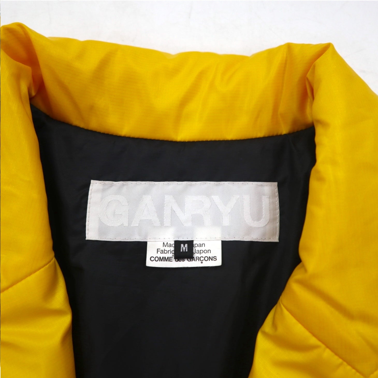 GANRYU Giacca sartoriale imbottita M Giallo Poliestere Coulisse