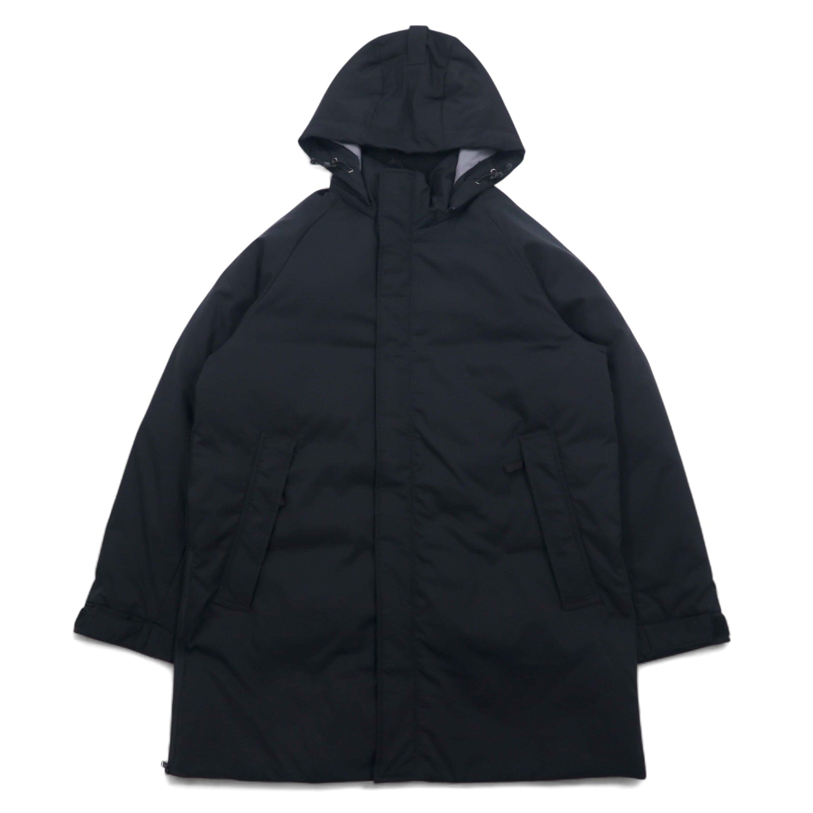 JOURNAL STANDARD relume × KOMATSU Komatsu Matere piumino con cappuccio staccabile L nero poliestere zip laterale spacco 19-020-464-0100