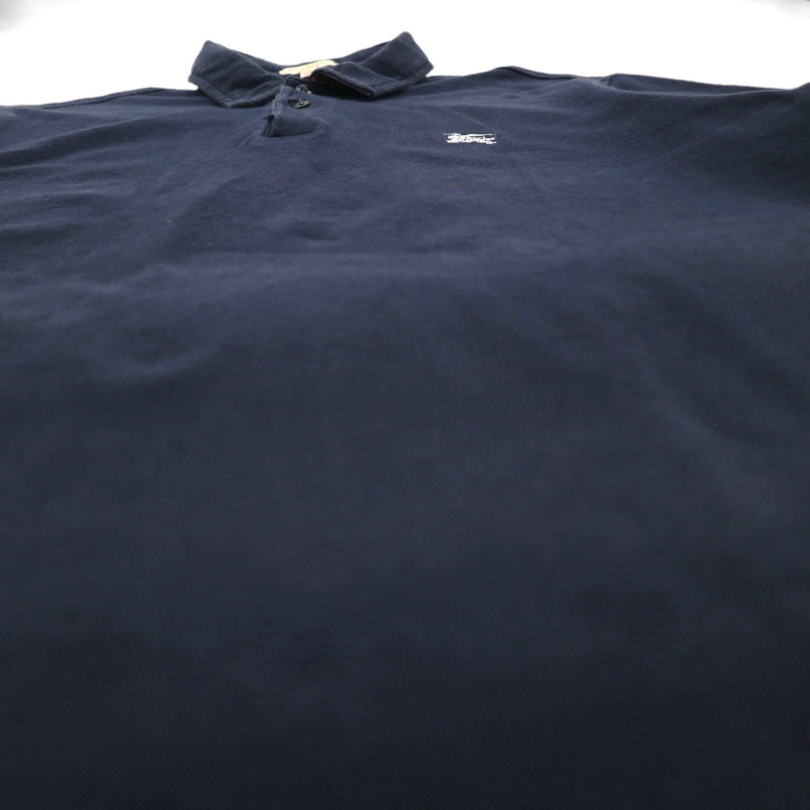 BURBERRY BRIT Polo con motivo Nova Check e inserti in XL, blu navy, cotone piqué, logo ricamato, made in Turchia