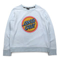 SANTA CRUZ クルーネック スウェット L ブルー コットン ロゴプリント