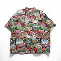 Reyn SPOONER anni '90, made in Hawaii (USA) AMERICAN CLASSICS camicia hawaiana 2XL multicolore rayon NCAA OKLAHOMA SOONERS football universitario