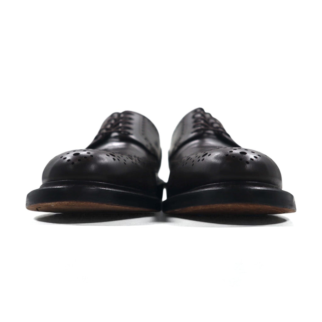 J.Crew Scarpe eleganti full brogue wingtip 27 cm marroni in pelle con medaglione 55740