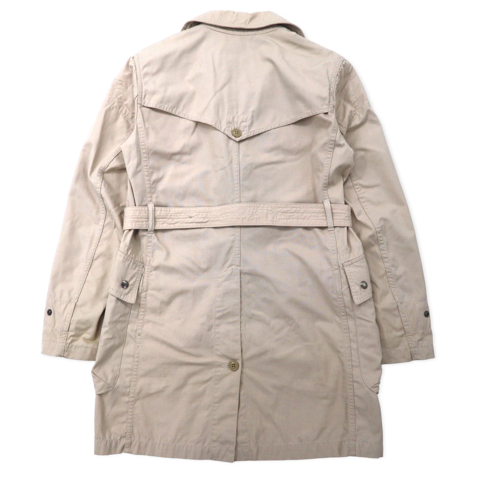 Engineerd Garments Made in USA Ripstop Storm Soprabito a collo alto XS Beige Nylon Cotone