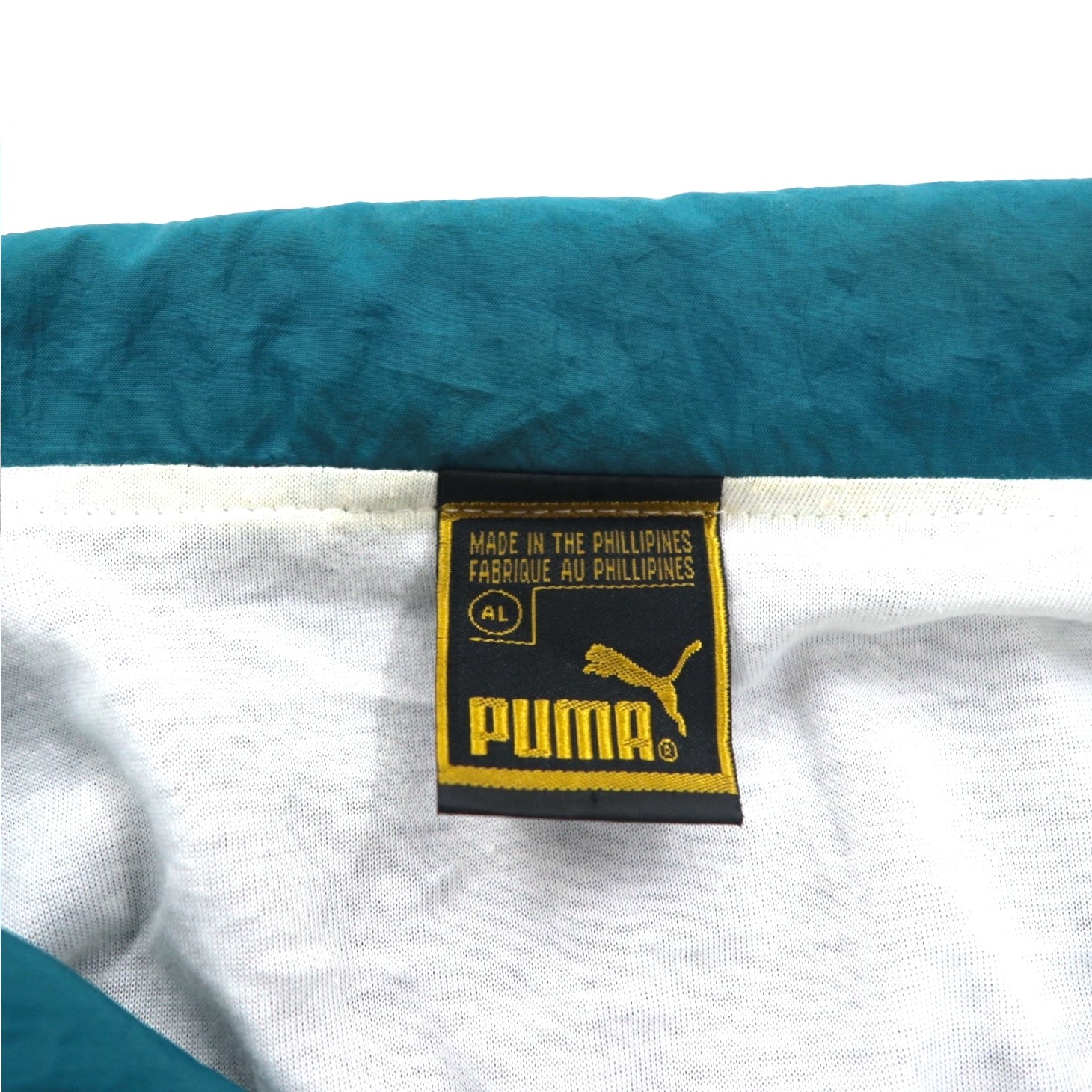 PUMA anni '90 Tuta da ginnastica tuta sportiva completa L Nero Nylon