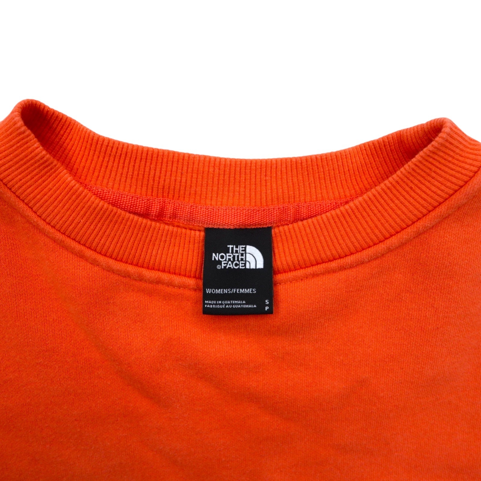 THE NORTH FACE Felpa oversize in cotone, arancione, taglia S, con ricamo logo