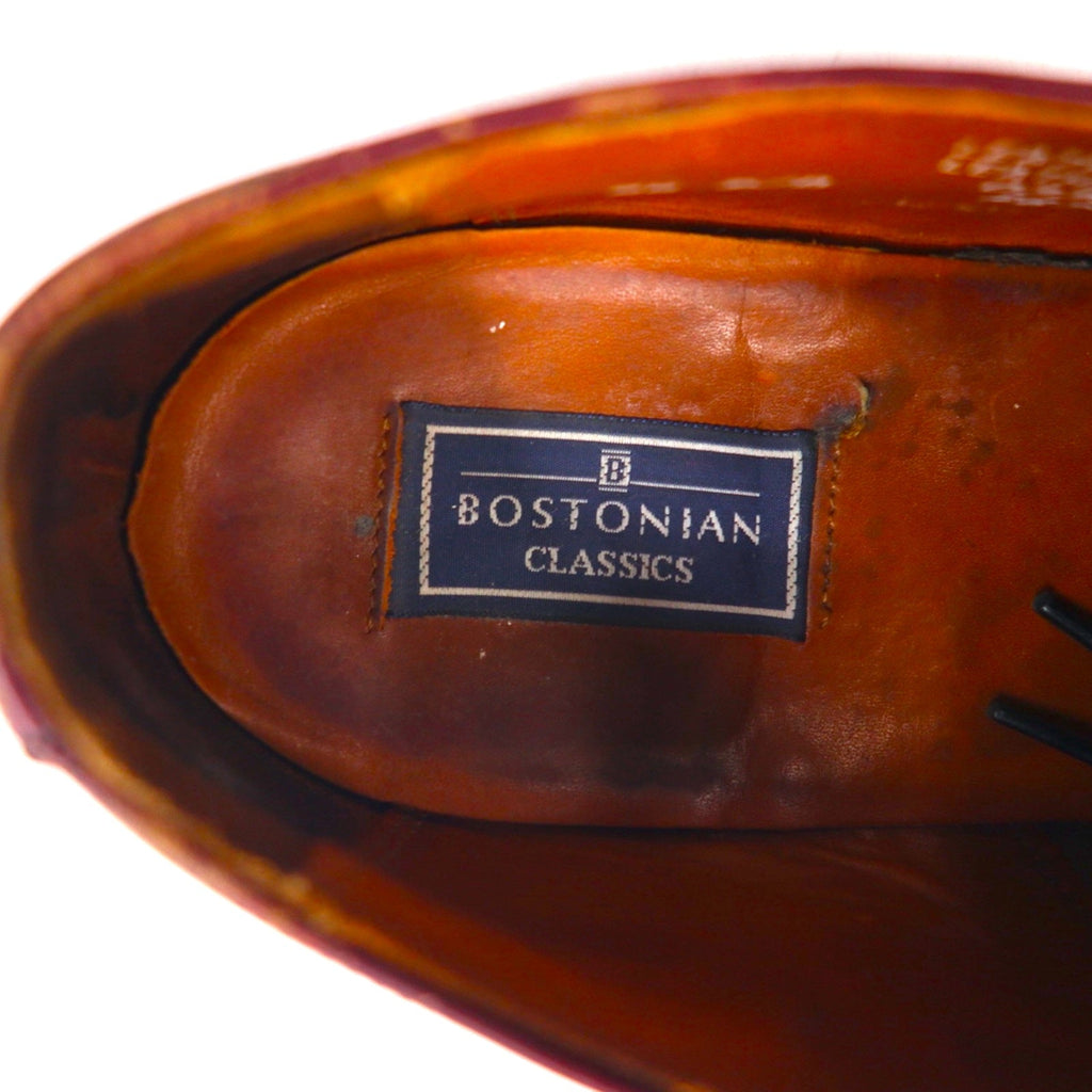 BOSTONIAN ストレートチップ ドレスシューズ 27.5cm キャップトゥ メダリオン 革靴
