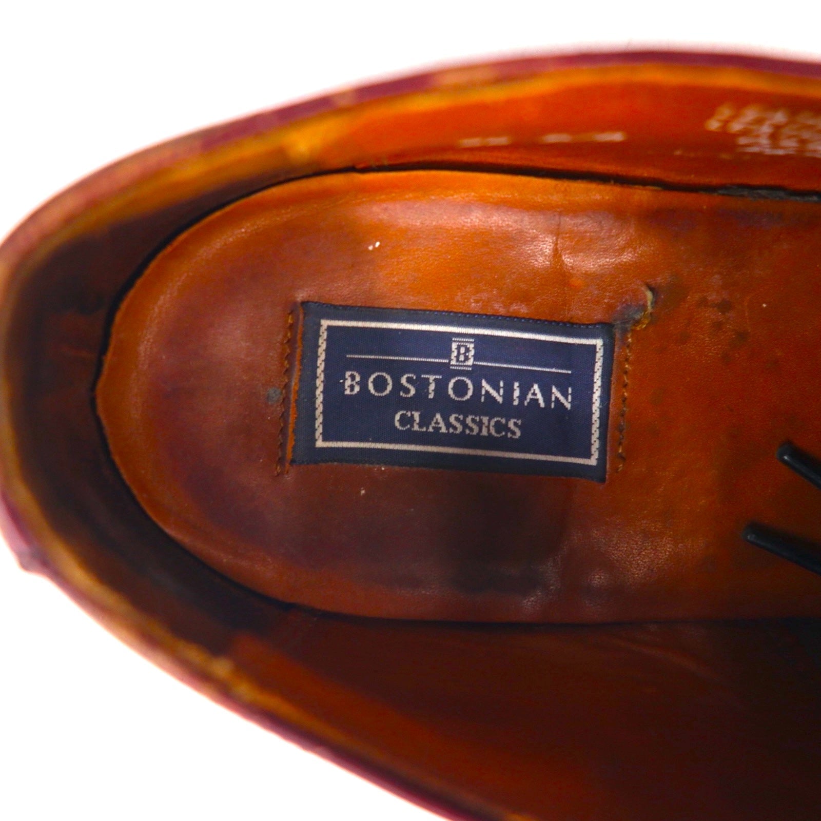 BOSTONIAN ストレートチップ ドレスシューズ 27.5cm キャップトゥ メダリオン 革靴