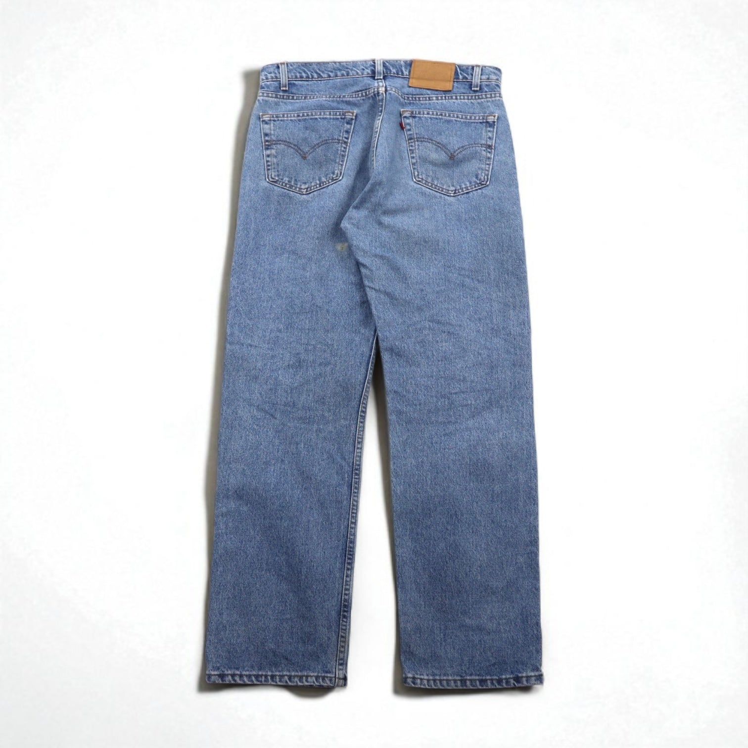 Levi's anni '90, USA, jeans dritti 505 taglia L, blu indaco, chiusura a zip, 505-4891