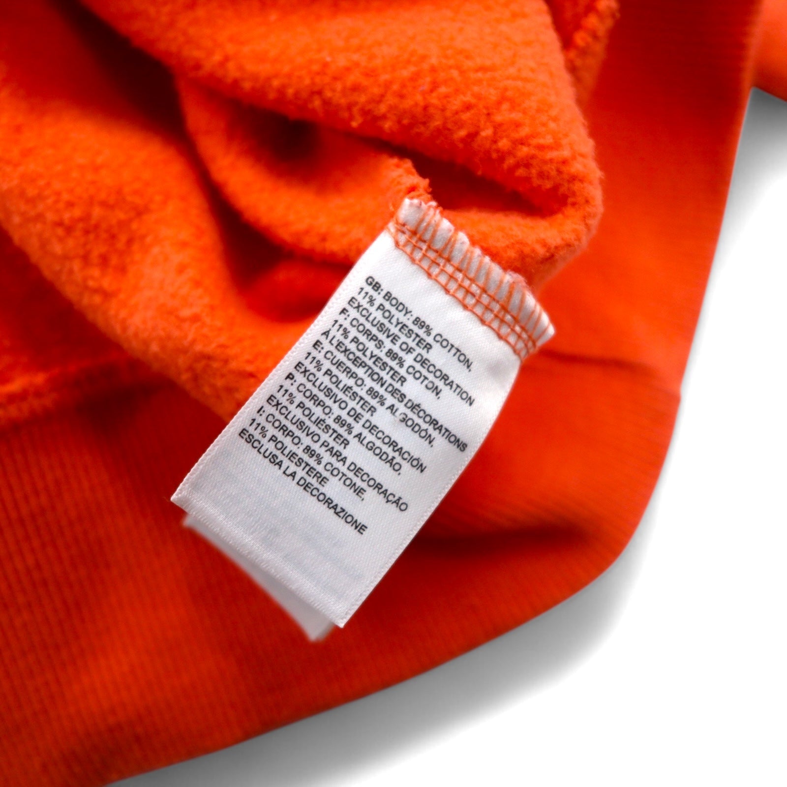 THE NORTH FACE Felpa oversize in cotone, arancione, taglia S, con ricamo logo