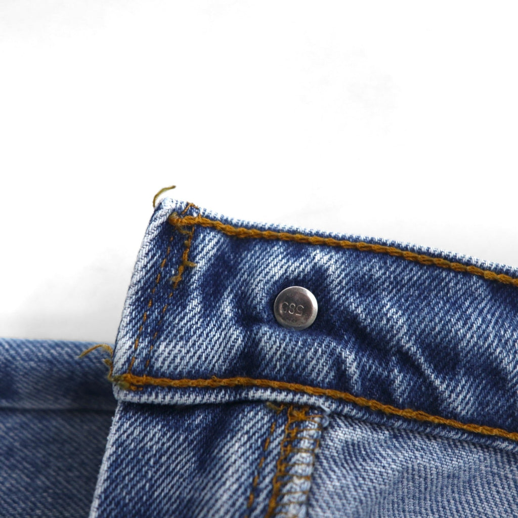 Levi's anni '90, USA, jeans dritti 505 taglia L, blu indaco, chiusura a zip, 505-4891
