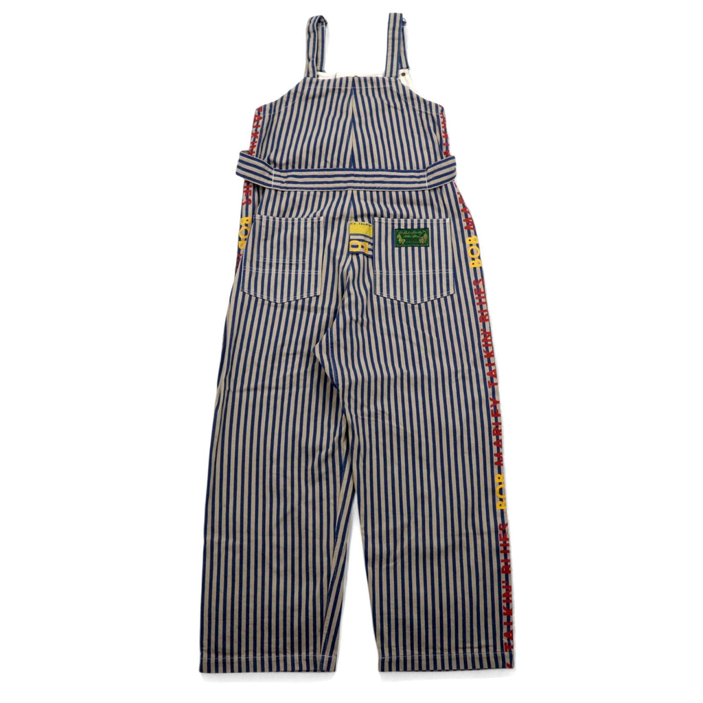 KAPITAL × ZION ROOTSWEAR オーバーオール 4 ブルー ベージュ ストライプ SINGS BOB MARLEY TALKIN’ BLUES COLLECTION ボブマーリー BK190P011