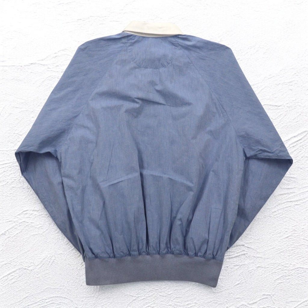 Camicia chambray pullover Nautica anni '90, taglia XL, blu, in cotone, con ricamo logo piccolo.