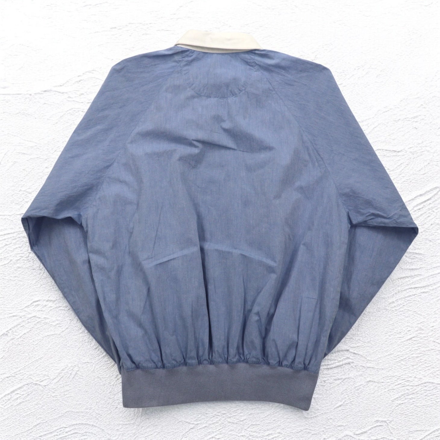 Camicia chambray pullover Nautica anni '90, taglia XL, blu, in cotone, con ricamo logo piccolo.