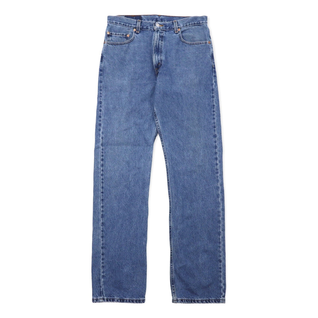 Levi's 505 Anni 2000 Jeans Regular Fit 34 Blu Cotone Chiusura a cerniera Bottone con numero 125 Made in Messico