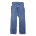 Levi's 505 Anni 2000 Jeans Regular Fit 34 Blu Cotone Chiusura a cerniera Bottone con numero 125 Made in Messico