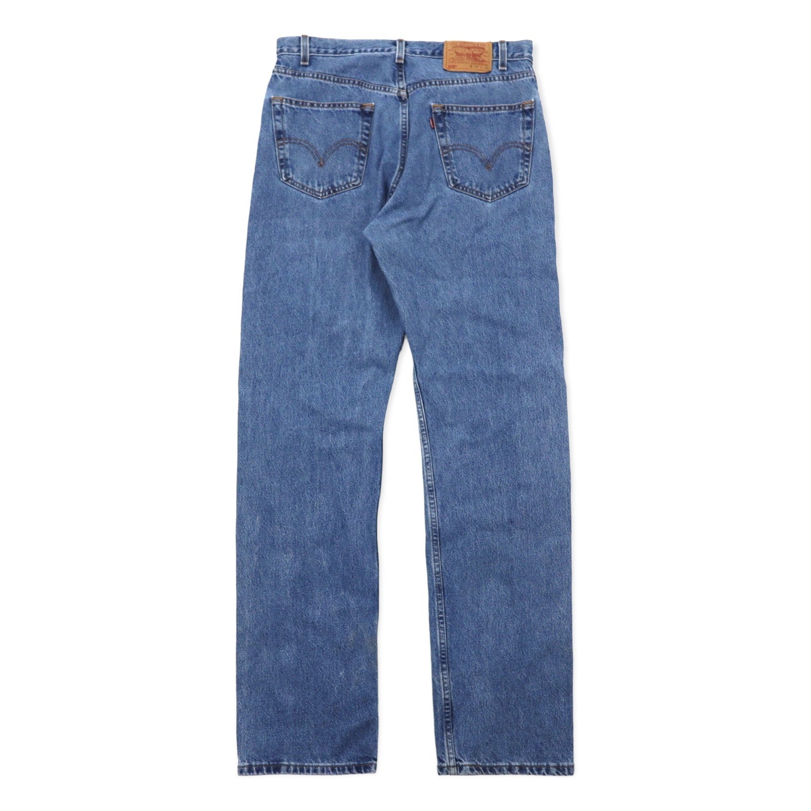 Levi's 505 Anni 2000 Jeans Regular Fit 34 Blu Cotone Chiusura a cerniera Bottone con numero 125 Made in Messico