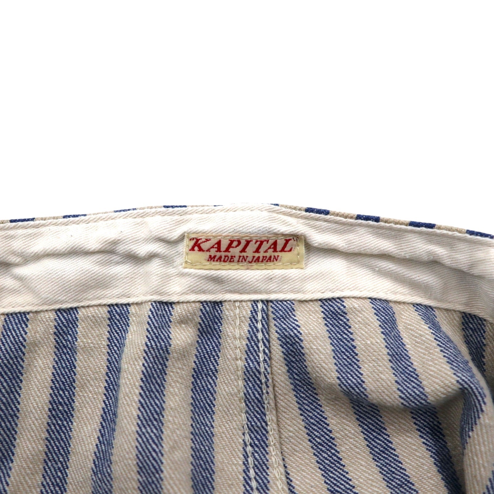 KAPITAL × ZION ROOTSWEAR オーバーオール 4 ブルー ベージュ ストライプ SINGS BOB MARLEY TALKIN’ BLUES COLLECTION ボブマーリー BK190P011