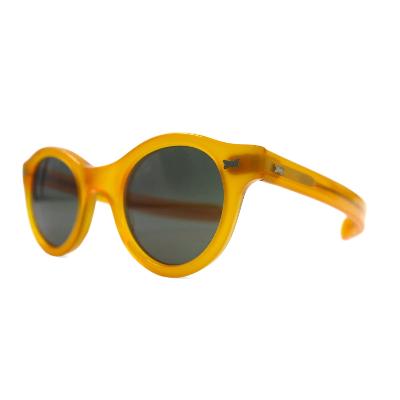 CUTLER AND GROSS LONDON Occhiali da sole Boston Montatura in celluloide gialla 0197 FATTI A MANO