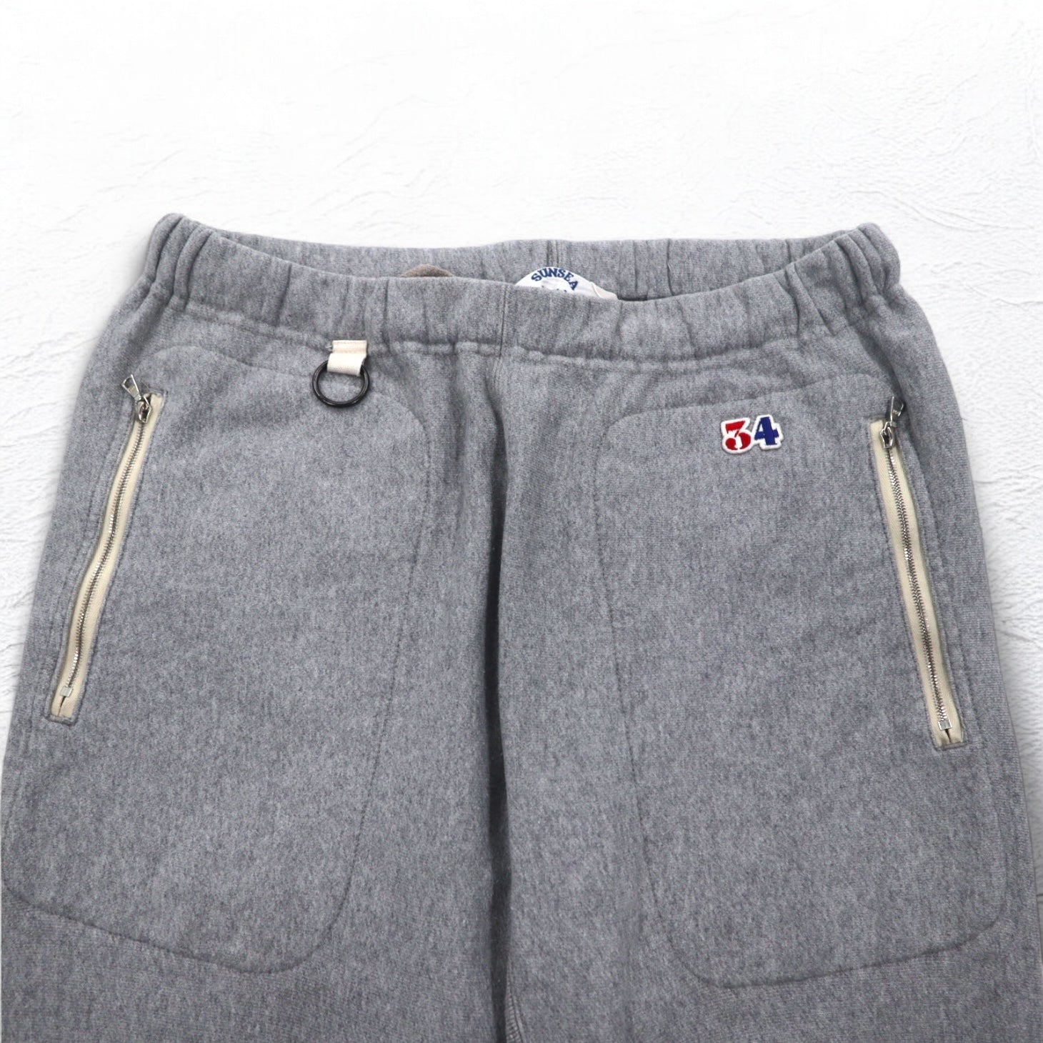 SUNSEA Pantaloni della tuta L grigio cotone LOUIS MALLE ENDING SWEAT