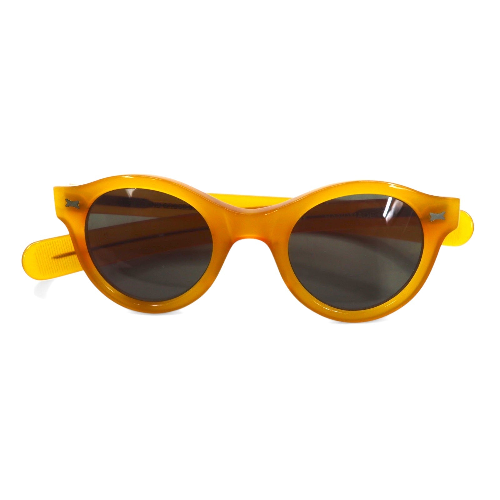 CUTLER AND GROSS LONDON Occhiali da sole Boston Montatura in celluloide gialla 0197 FATTI A MANO