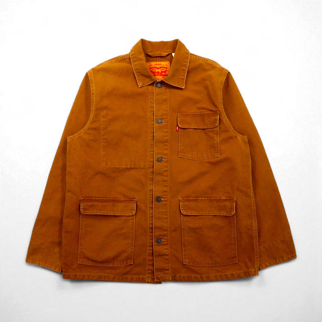 Levi's ダック地 カバーオール ユーティリティ ワークジャケット M キャメル A0744-0001
