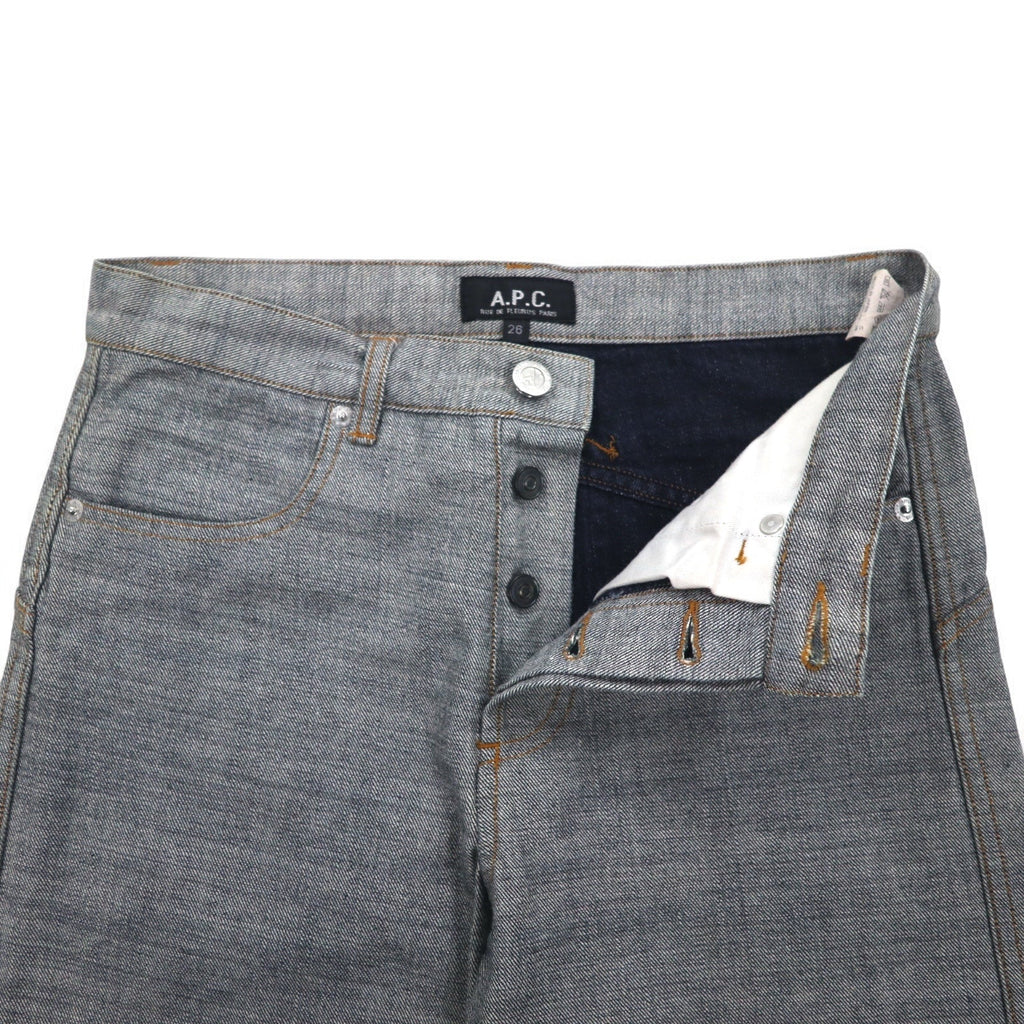 A.P.C. インサイドアウト デザイン デニムパンツ M グレー コットン 日本製