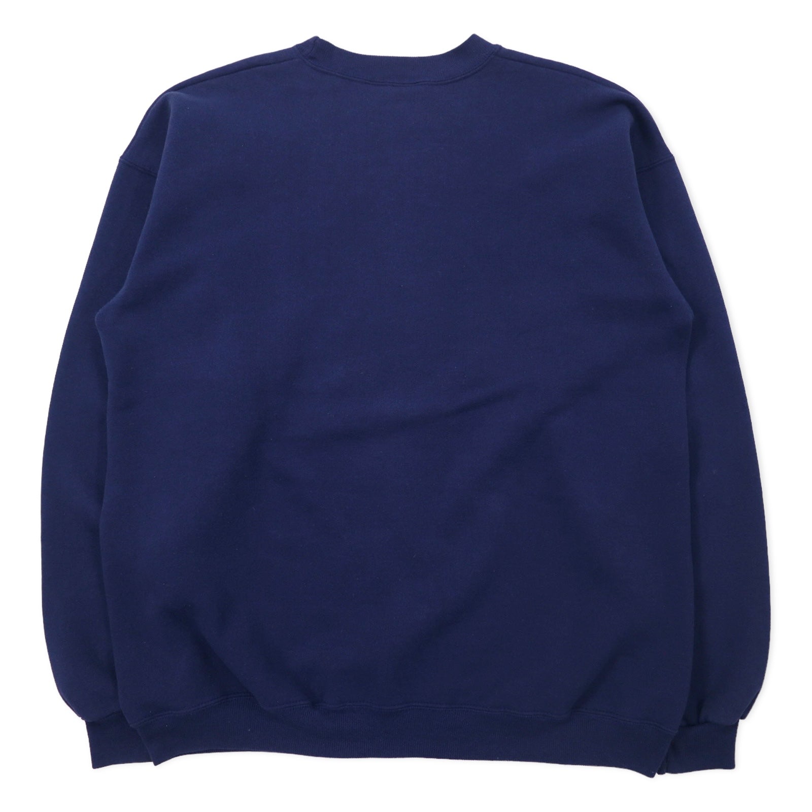 Hanes Prodotto negli USA anni '90 USCG Stampa Felpa L Blu navy Cotone Interno felpato HEAVYWEIGHT Oversize