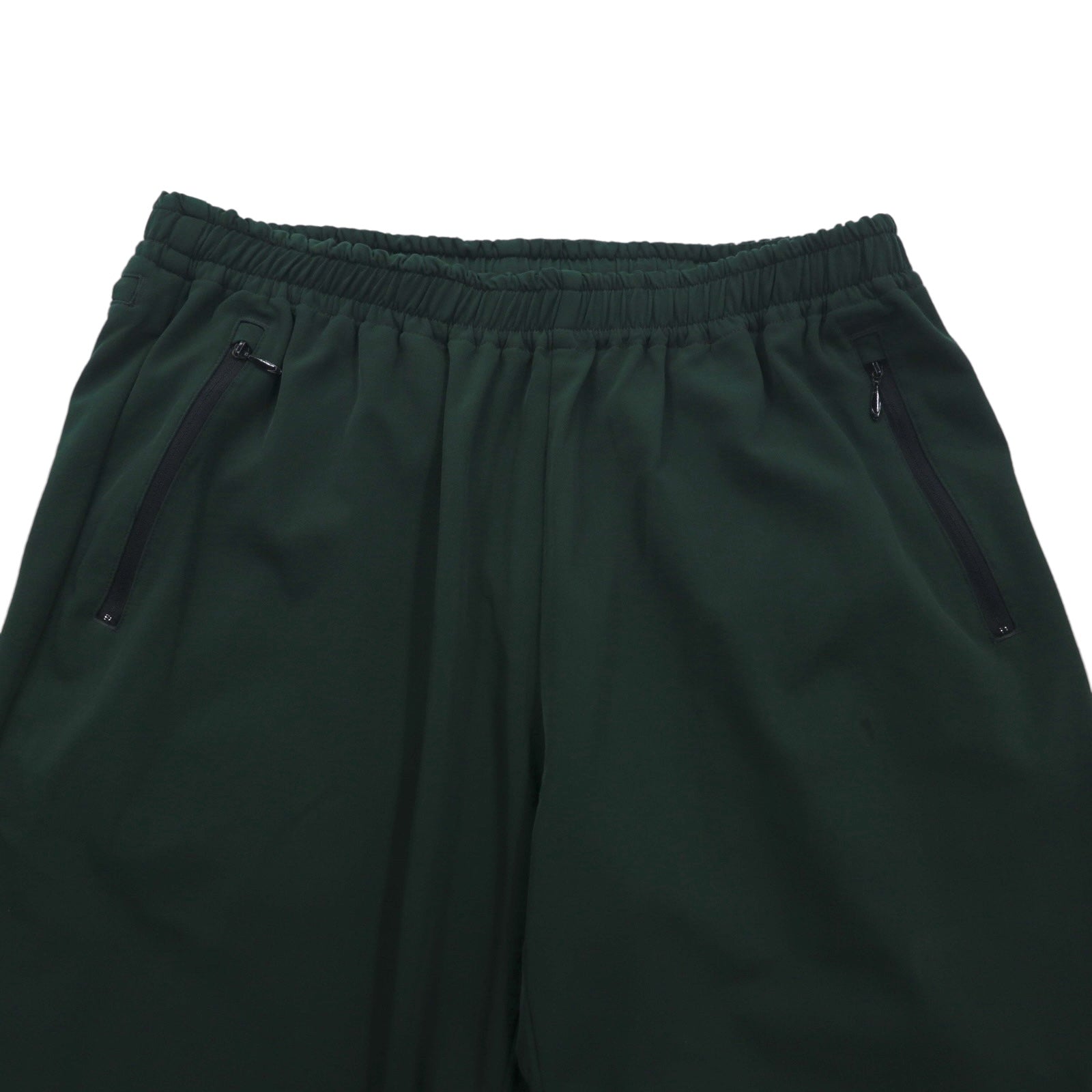 South2 West8 Poly Stretch Twill Pantaloni Poly Stretch Twill Track Pants L Khaki con cerniera sull'orlo e spacco HM852 Made in Japan
