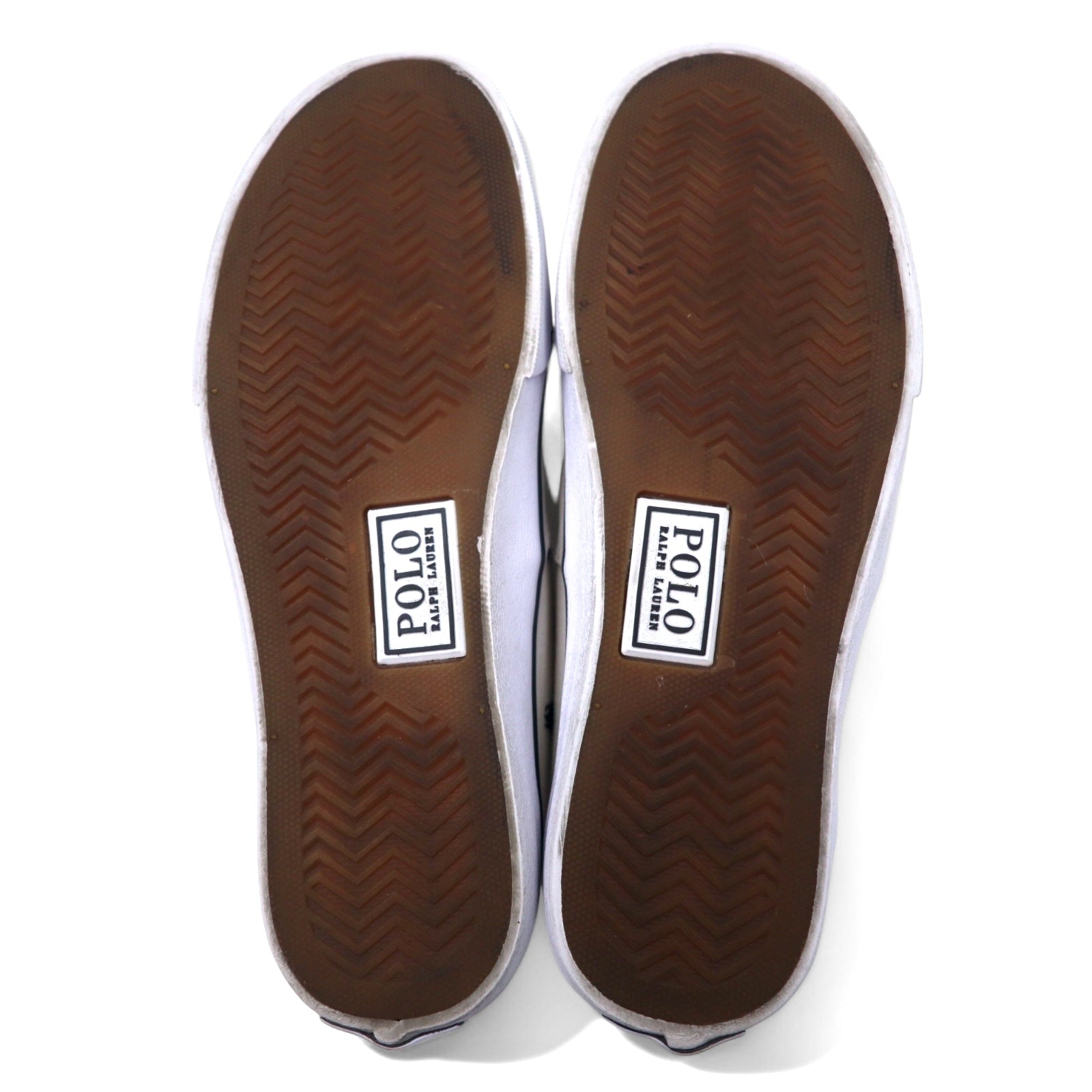POLO RALPH LAUREN Sneakers All Over Pony 26cm Bianco Tela di Cotone Ricamo KEATON PONY AOPP