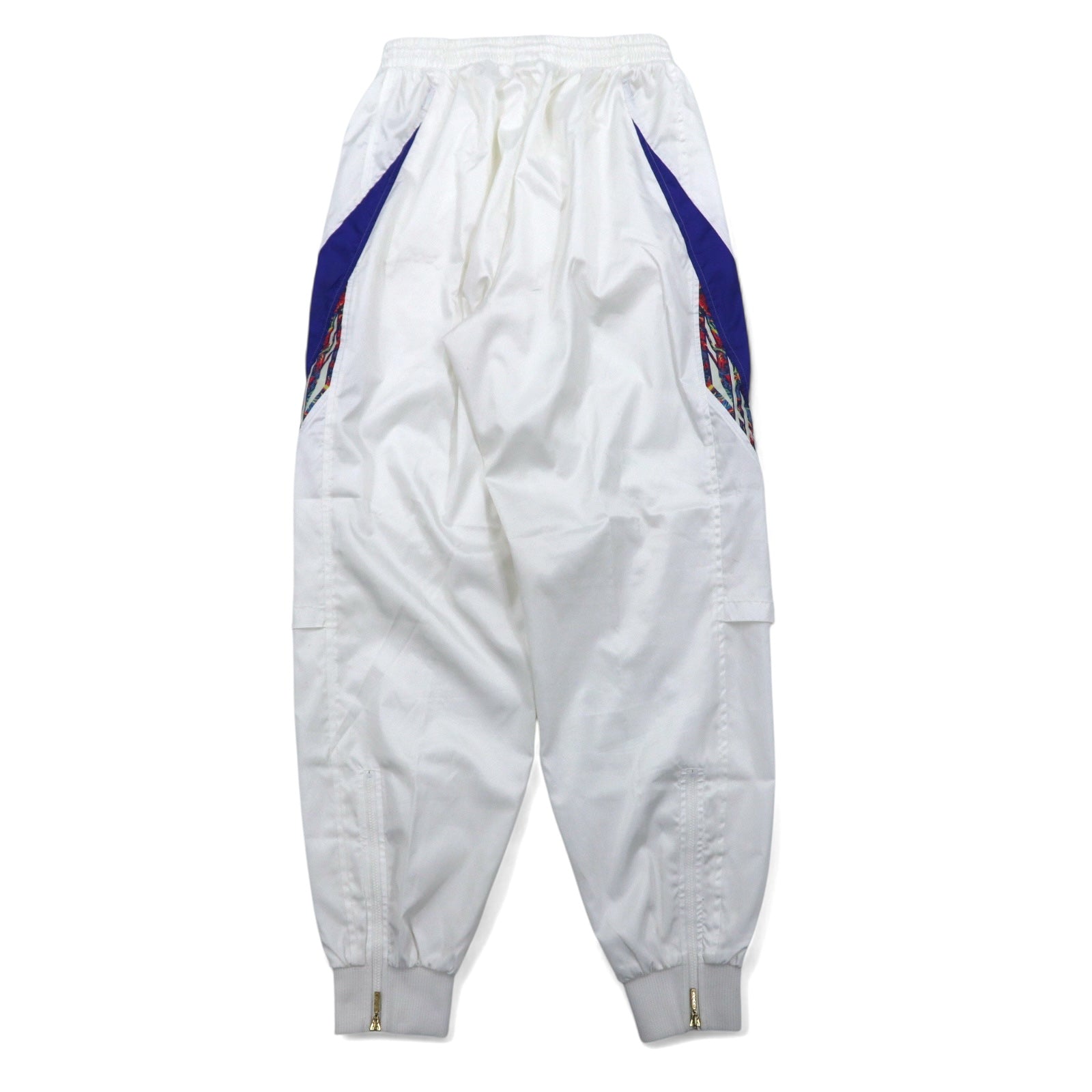Giacca della tuta adidas Descente anni '90, tuta sportiva, taglia O, bianca, logo Trefoil ricamato