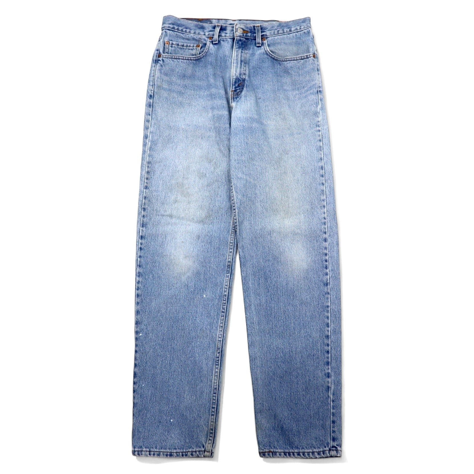 Levi's USA 90s 550 Relaxed Fit Jeans Tapered Gamba 33 Blu Ice Wash Cotone Chiusura a Cerniera Relaxed Tapered Leg Jeans 550-4891