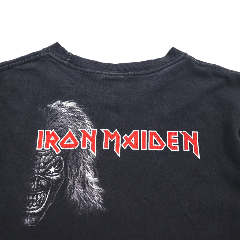 IRON MAIDEN アイアンメイデン ロック バンド Tシャツ M ブラック DEATH ON THE ROAD 両面プリント AAAボディ メキシコ製