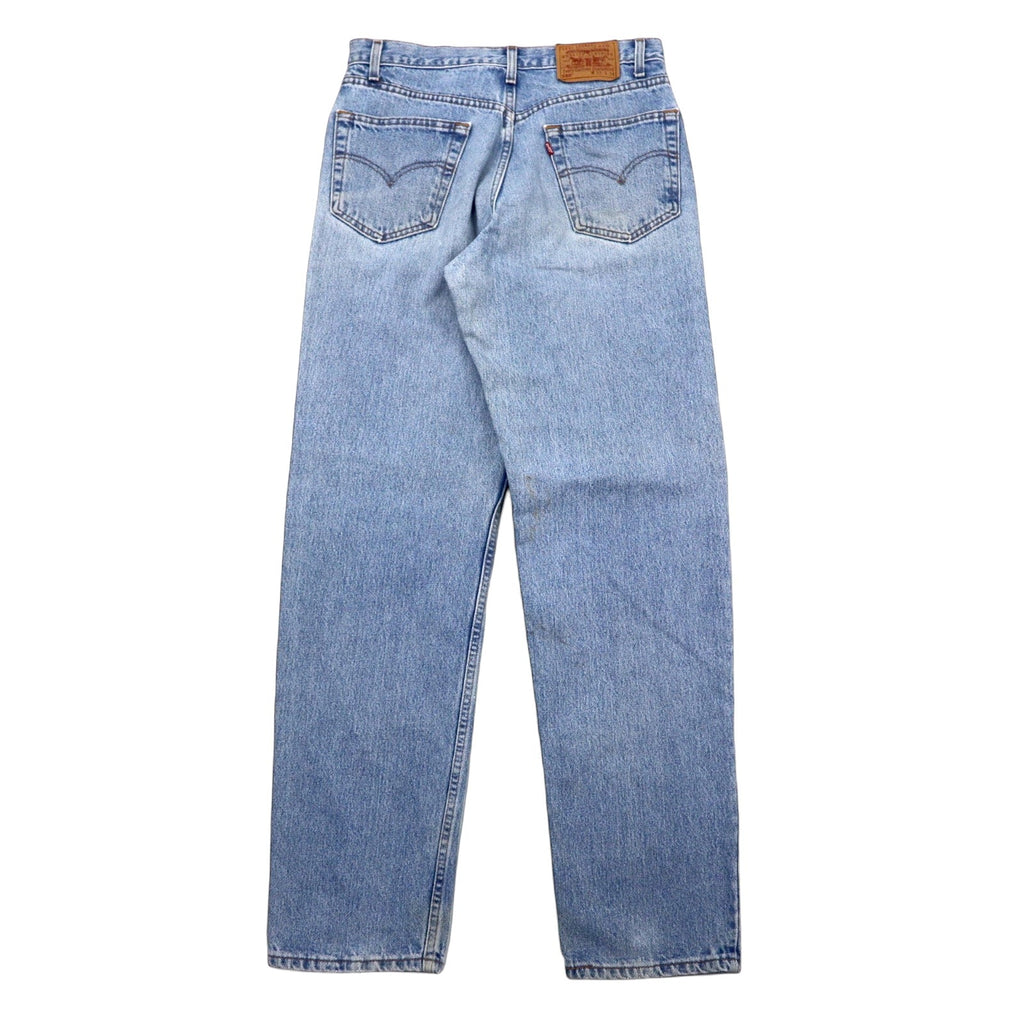 Levi's USA 90s 550 Relaxed Fit Jeans Tapered Gamba 33 Blu Ice Wash Cotone Chiusura a Cerniera Relaxed Tapered Leg Jeans 550-4891