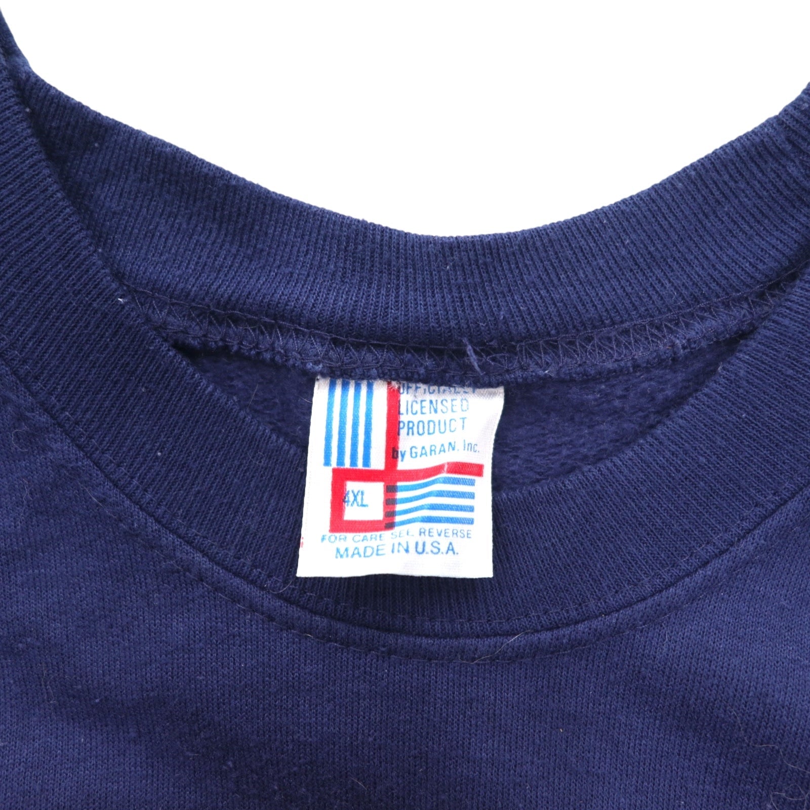 Felpa girocollo NFL anni '90 made in USA, taglia 4XL, colore blu navy, interno felpato, Chicago Bears Football GARAN