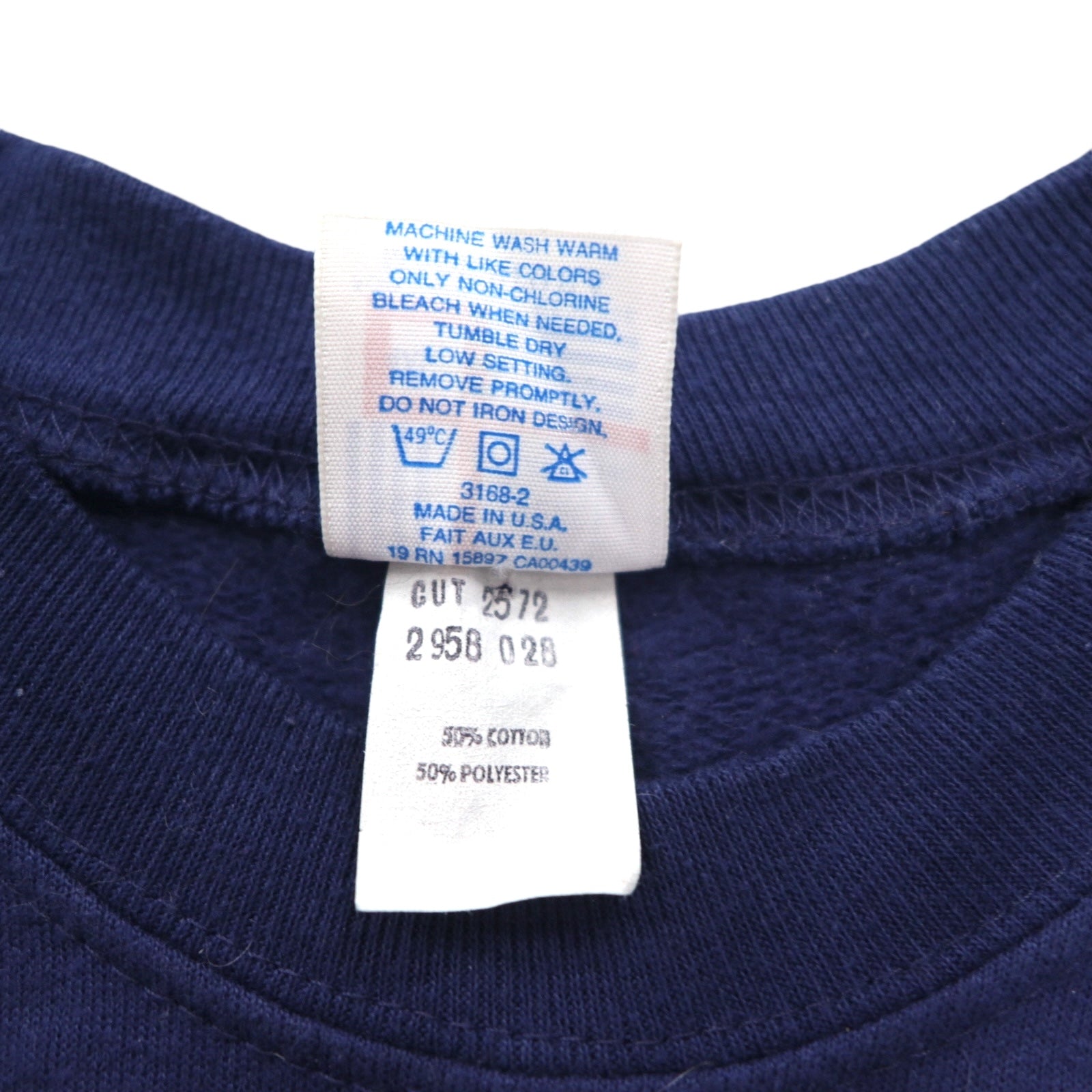 Felpa girocollo NFL anni '90 made in USA, taglia 4XL, colore blu navy, interno felpato, Chicago Bears Football GARAN