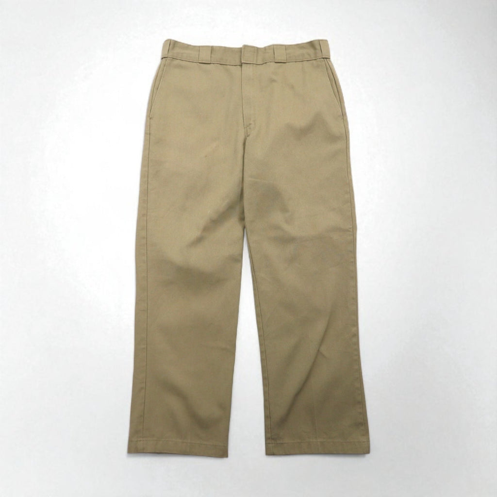 Dickies 874 Original Fit Work Pants Chino Pantaloni L Beige Poliestere Cotone