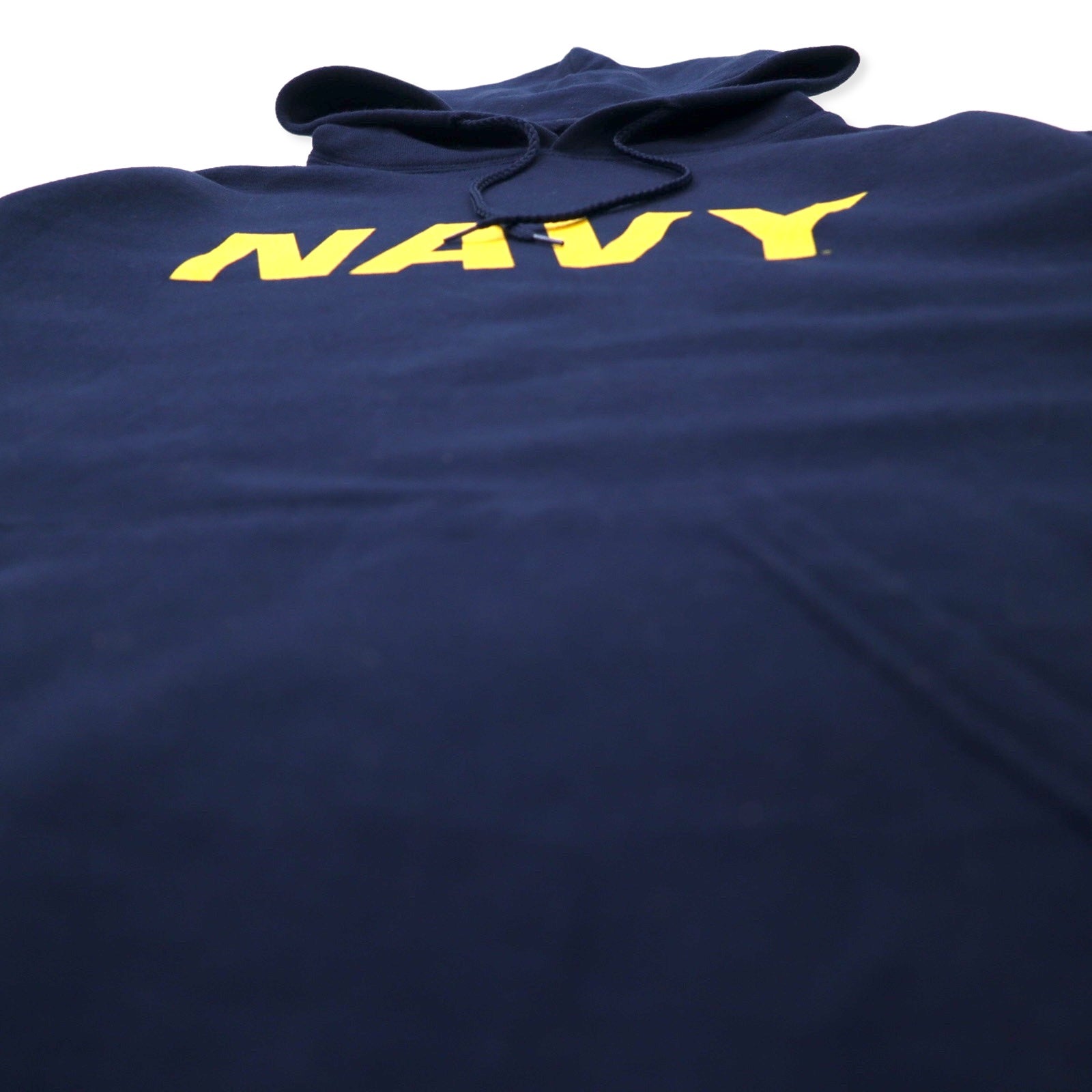 US NAVY Felpa con cappuccio pullover militare US Navy XL blu navy cotone felpata internamente SOFFE taglia grande