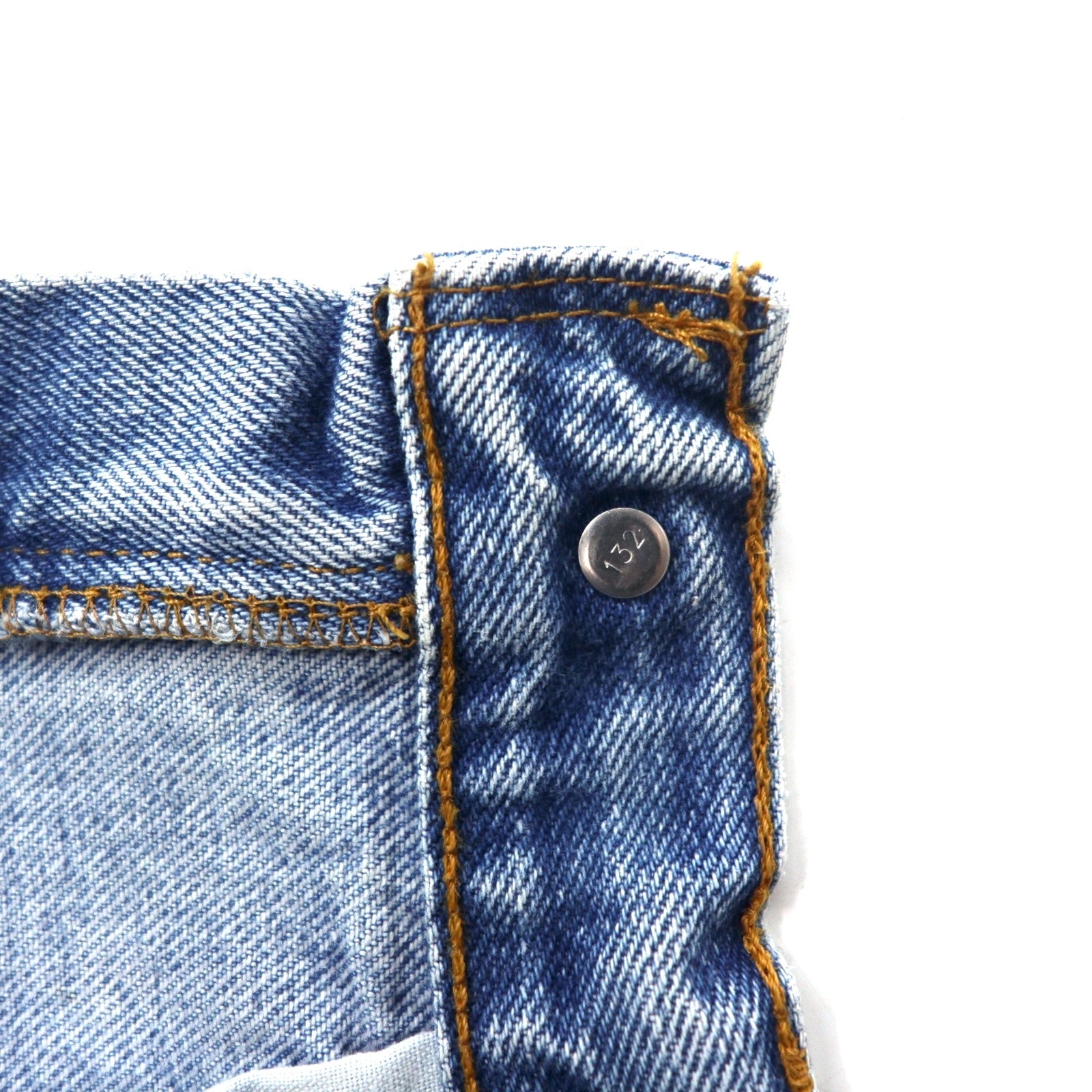 Levi's USA 90s 550 Relaxed Fit Jeans Tapered Gamba 33 Blu Ice Wash Cotone Chiusura a Cerniera Relaxed Tapered Leg Jeans 550-4891