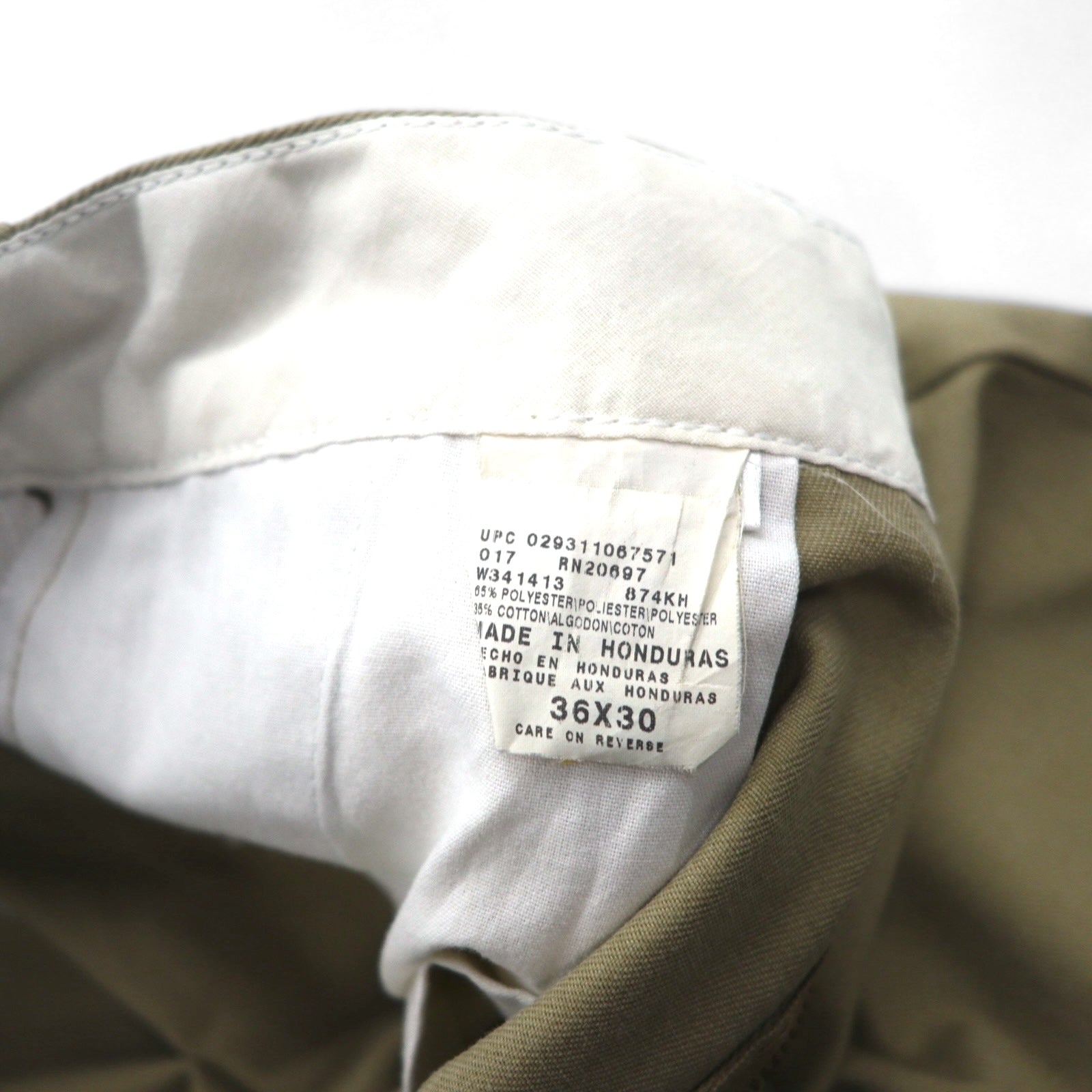 Dickies 874 Original Fit Work Pants Chino Pantaloni L Beige Poliestere Cotone
