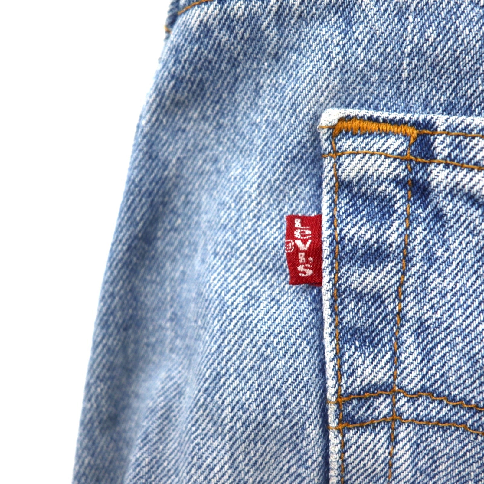 Levi's USA 90s 550 Relaxed Fit Jeans Tapered Gamba 33 Blu Ice Wash Cotone Chiusura a Cerniera Relaxed Tapered Leg Jeans 550-4891