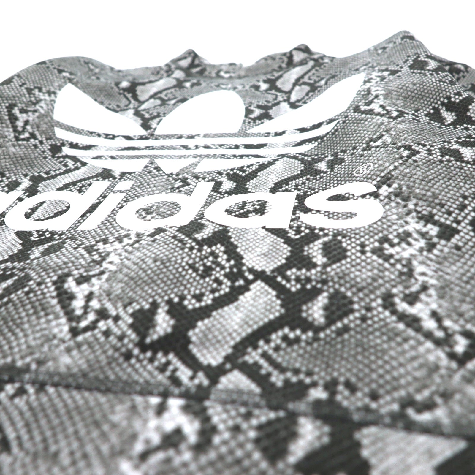 adidas Originals by HYKE Felpa Crew Neck Python S Grigio Stampa all-over Animale