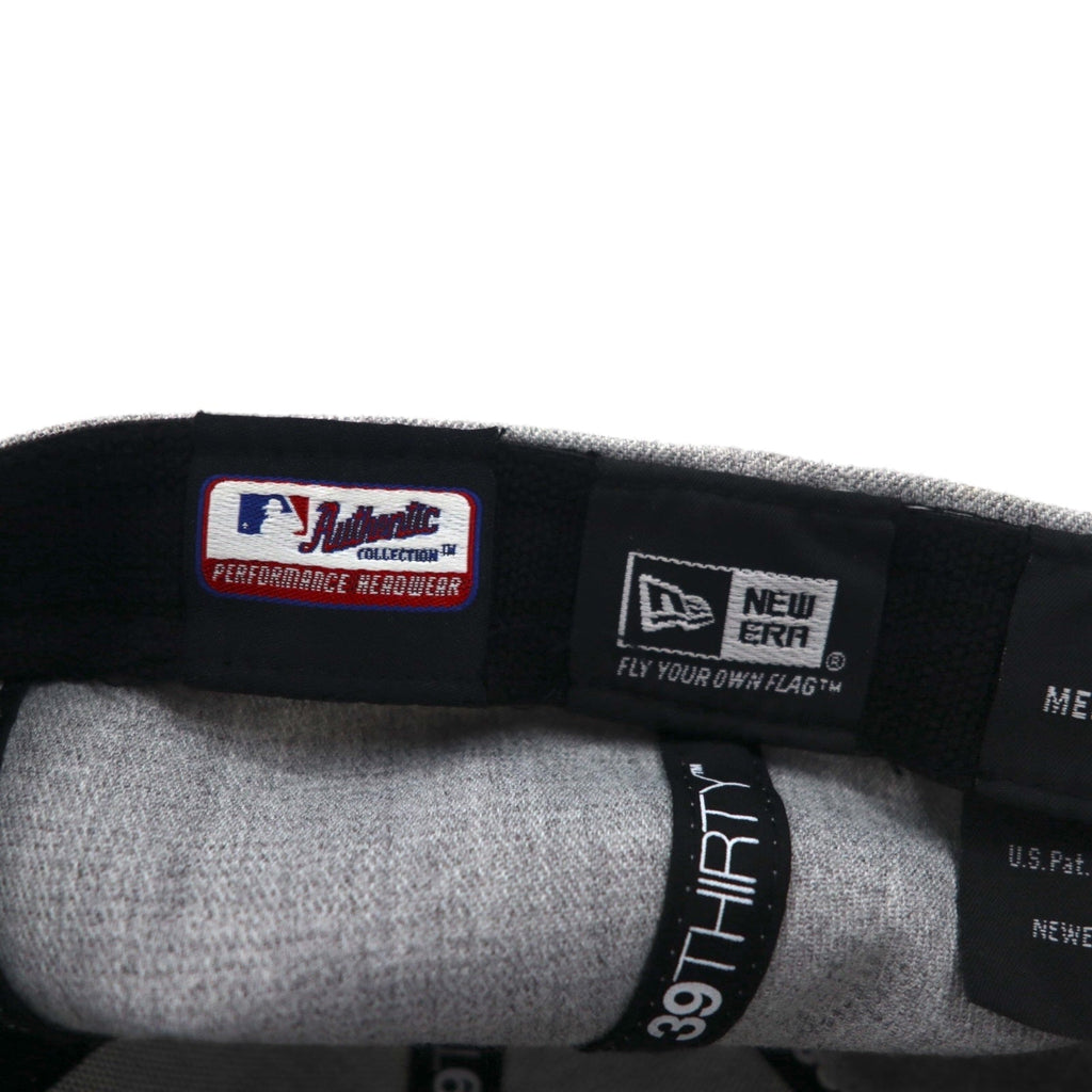 NEW ERA バイカラー ベースボールキャップ M/L グレー ネイビー MLB Milwaukee Brewers