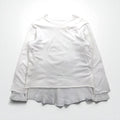 FACETASM T-shirt maniche lunghe termico a strati XL bianco cotone BQ-SW-U03 Made in Japan