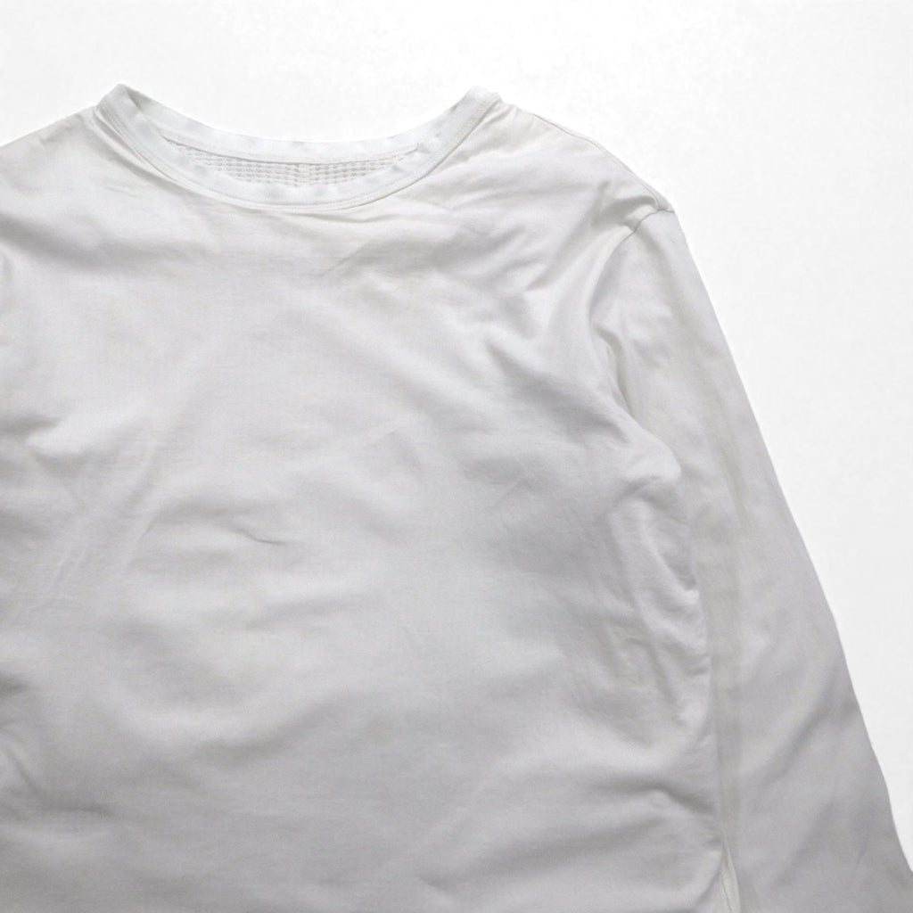 FACETASM T-shirt maniche lunghe termico a strati XL bianco cotone BQ-SW-U03 Made in Japan